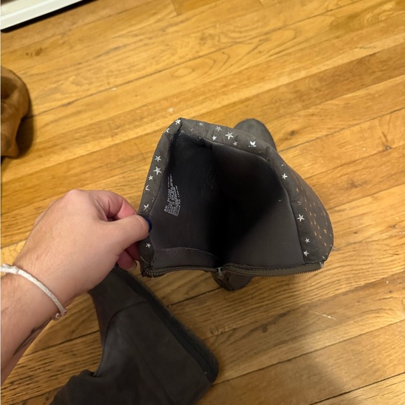 Gray suede boots from DSW - Picture 7 of 8